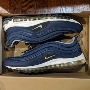 Nike Air Max 97 - SIZE 12 - Midnight Blue/Metallic Gold